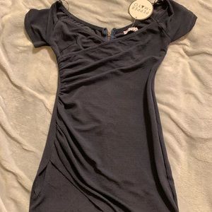 Off the shoulder skin tight dress